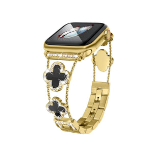 Apple Watch Uyumlu Clovella Metal Kordon Noir Gold bikordon