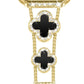 Apple Watch Uyumlu Clovella Metal Kordon Noir Gold bikordon