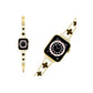 Apple Watch Uyumlu Clovella Metal Kordon Noir Gold bikordon