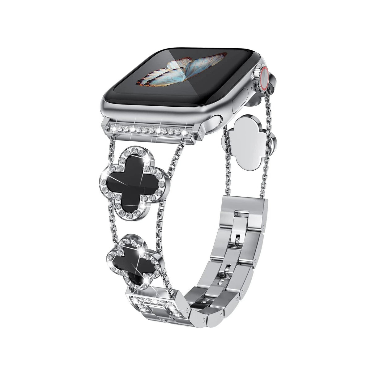 Apple Watch Uyumlu Clovella Metal Kordon Onyxa bikordon