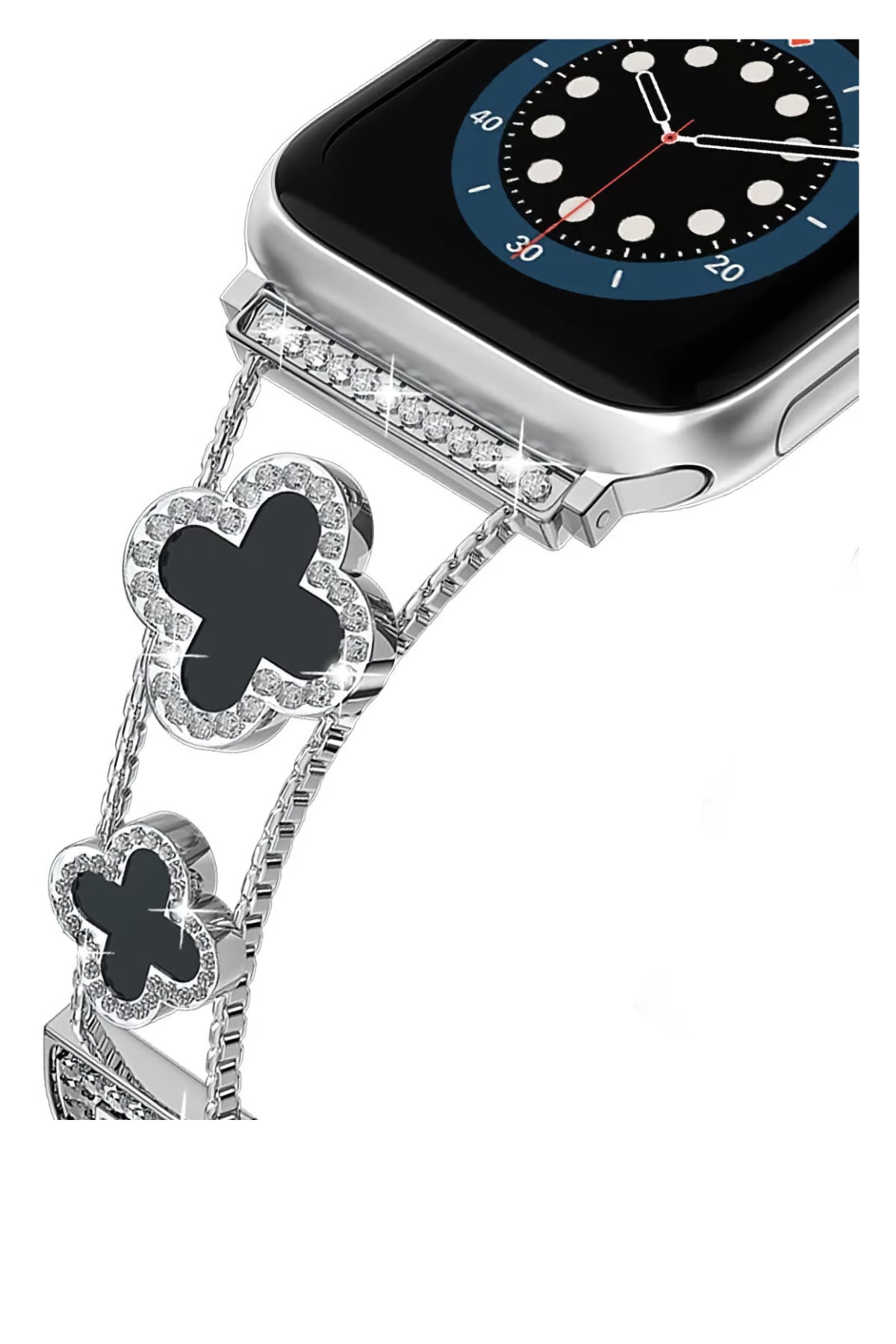 Apple Watch Uyumlu Clovella Metal Kordon Onyxa bikordon