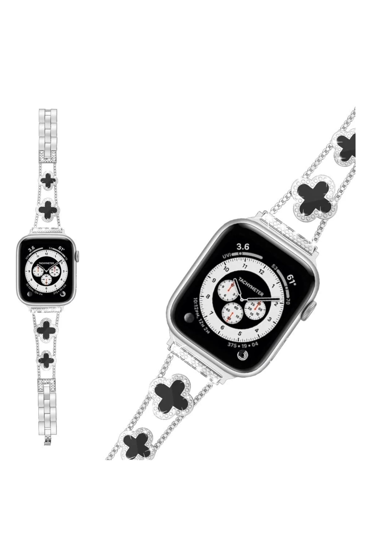 Apple Watch Uyumlu Clovella Metal Kordon Onyxa bikordon