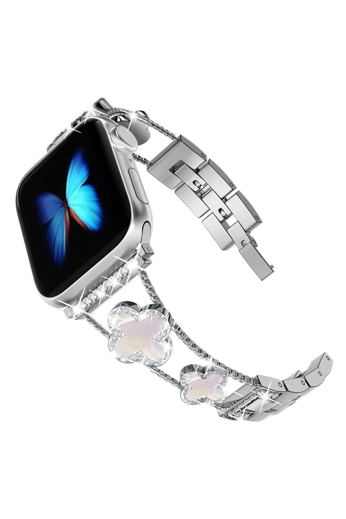Apple Watch Uyumlu Clovella Metal Kordon Perlina bikordon