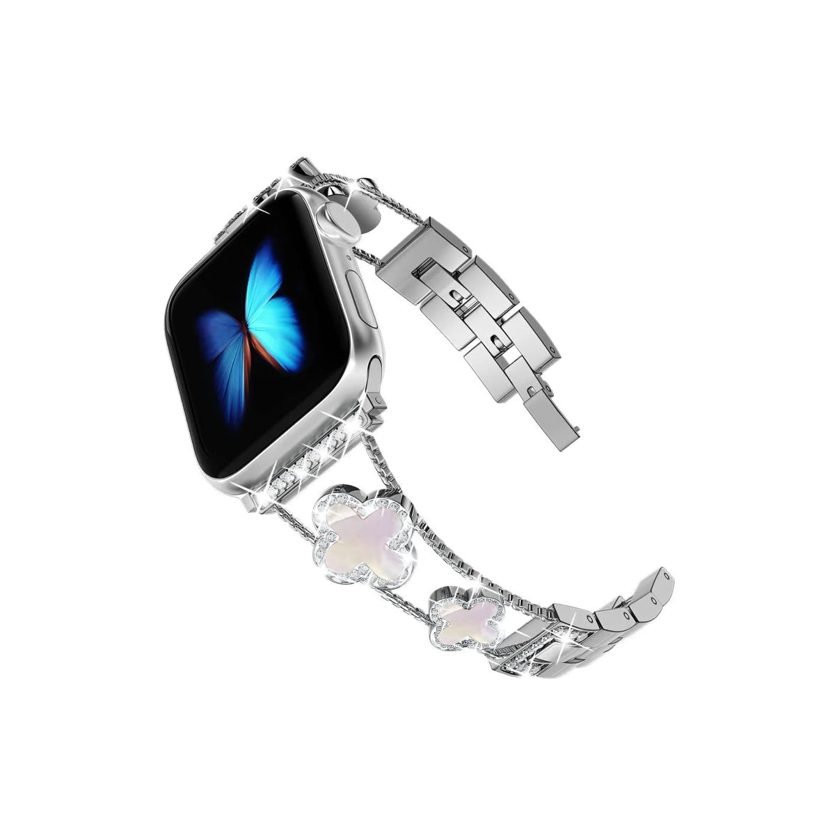 Apple Watch Uyumlu Clovella Metal Kordon Perlina bikordon
