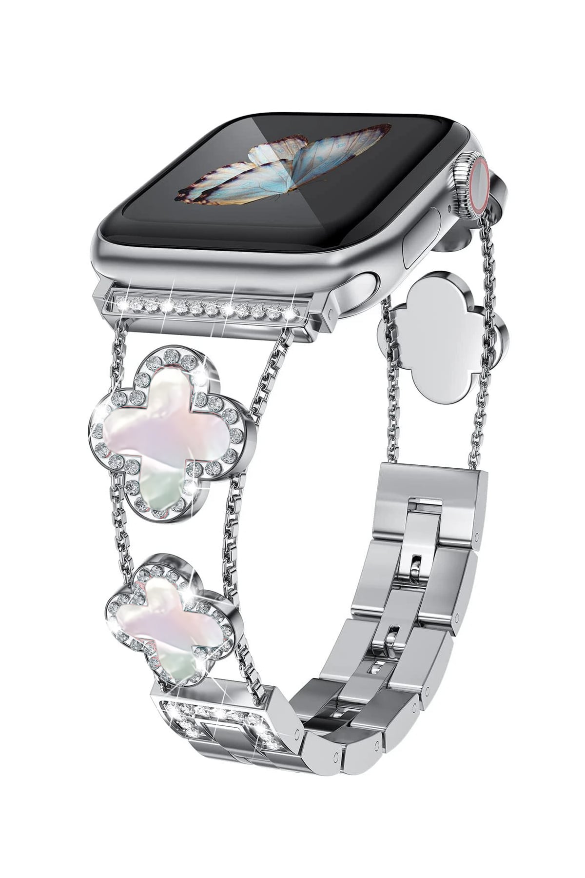 Apple Watch Uyumlu Clovella Metal Kordon Perlina bikordon