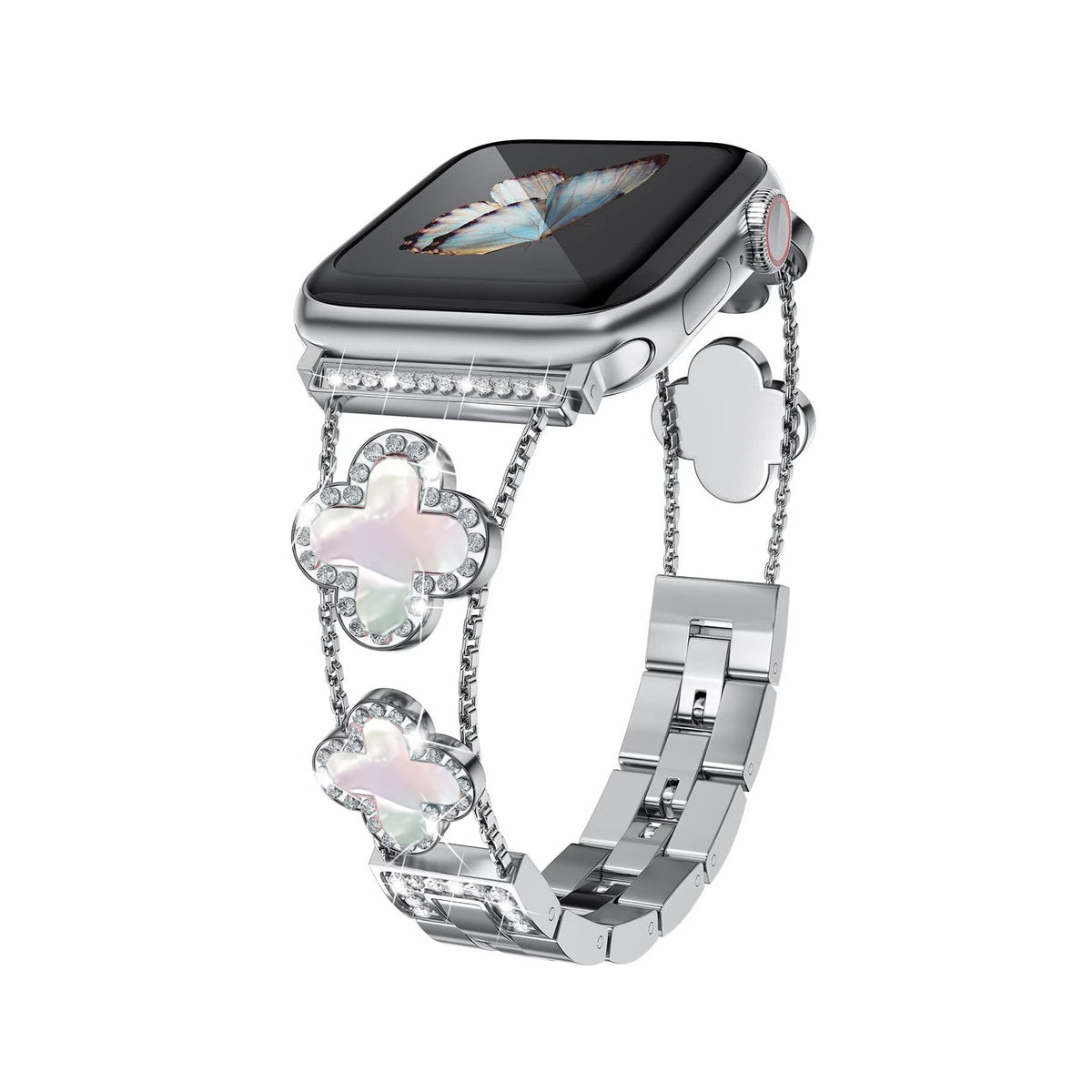 Apple Watch Uyumlu Clovella Metal Kordon Perlina bikordon