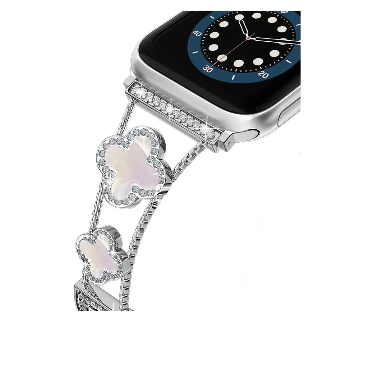 Apple Watch Uyumlu Clovella Metal Kordon Perlina bikordon