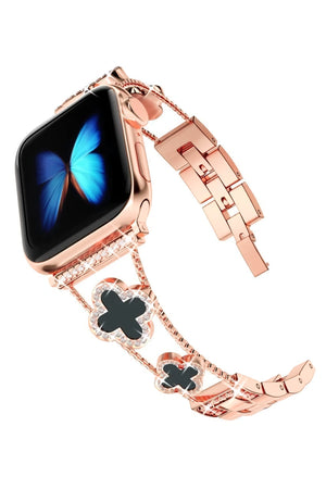 Apple Watch Uyumlu Clovella Metal Kordon Pink Eclipse bikordon