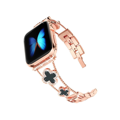Apple Watch Uyumlu Clovella Metal Kordon Pink Eclipse bikordon