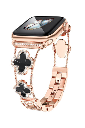 Apple Watch Uyumlu Clovella Metal Kordon Pink Eclipse bikordon