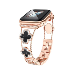 Apple Watch Uyumlu Clovella Metal Kordon Pink Eclipse bikordon