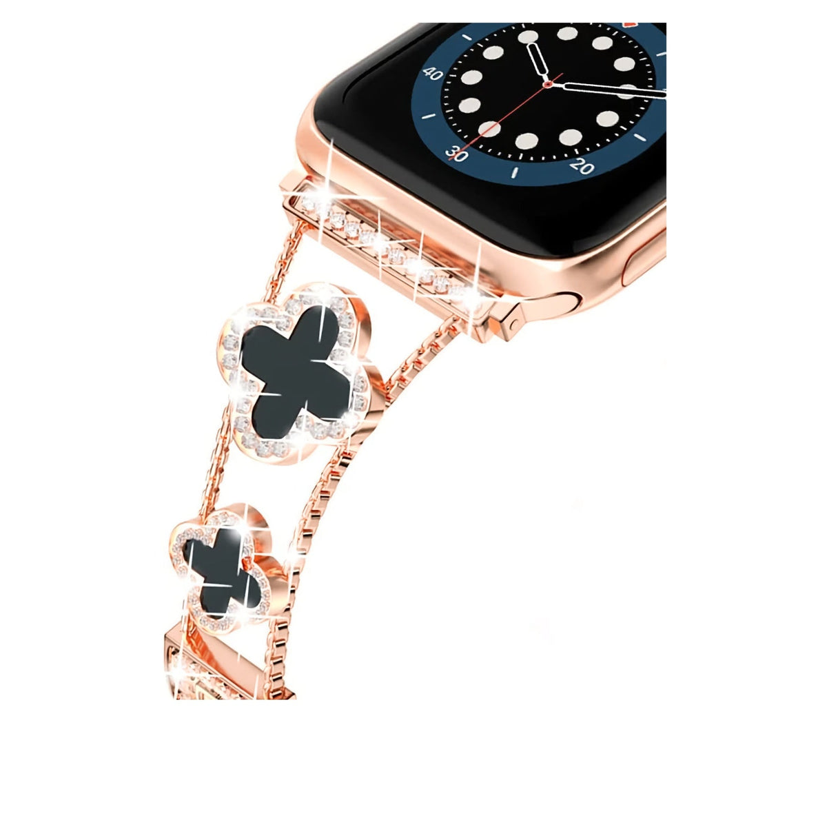Apple Watch Uyumlu Clovella Metal Kordon Pink Eclipse bikordon