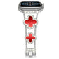 Apple Watch Uyumlu Clovella Metal Kordon Rubina bikordon