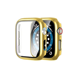Apple Watch Uyumlu Ekran Koruyucu Gold Kasa  bikordon
