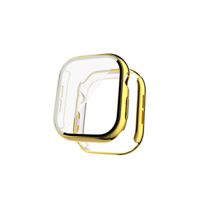 Apple Watch Uyumlu Ekran Koruyucu Gold Kasa  bikordon