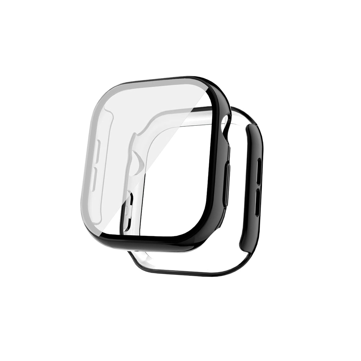 Apple Watch Uyumlu Ekran Koruyucu Jet Siyah Kasa  bikordon