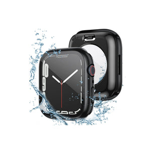 Apple Watch Uyumlu Ekran Koruyucu Kasa Suya Dayanıklı Dark Black  bikordon