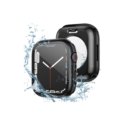 Apple Watch Uyumlu Ekran Koruyucu Kasa Suya Dayanıklı Dark Black  bikordon