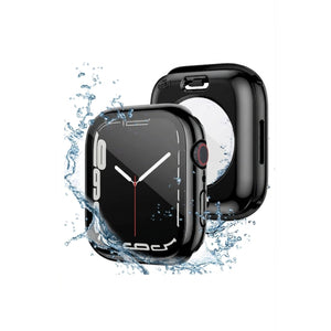 Apple Watch Uyumlu Ekran Koruyucu Kasa Suya Dayanıklı Jet Black bikordon