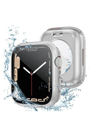 Apple Watch Uyumlu Ekran Koruyucu Kasa Suya Dayanıklı Silver bikordon