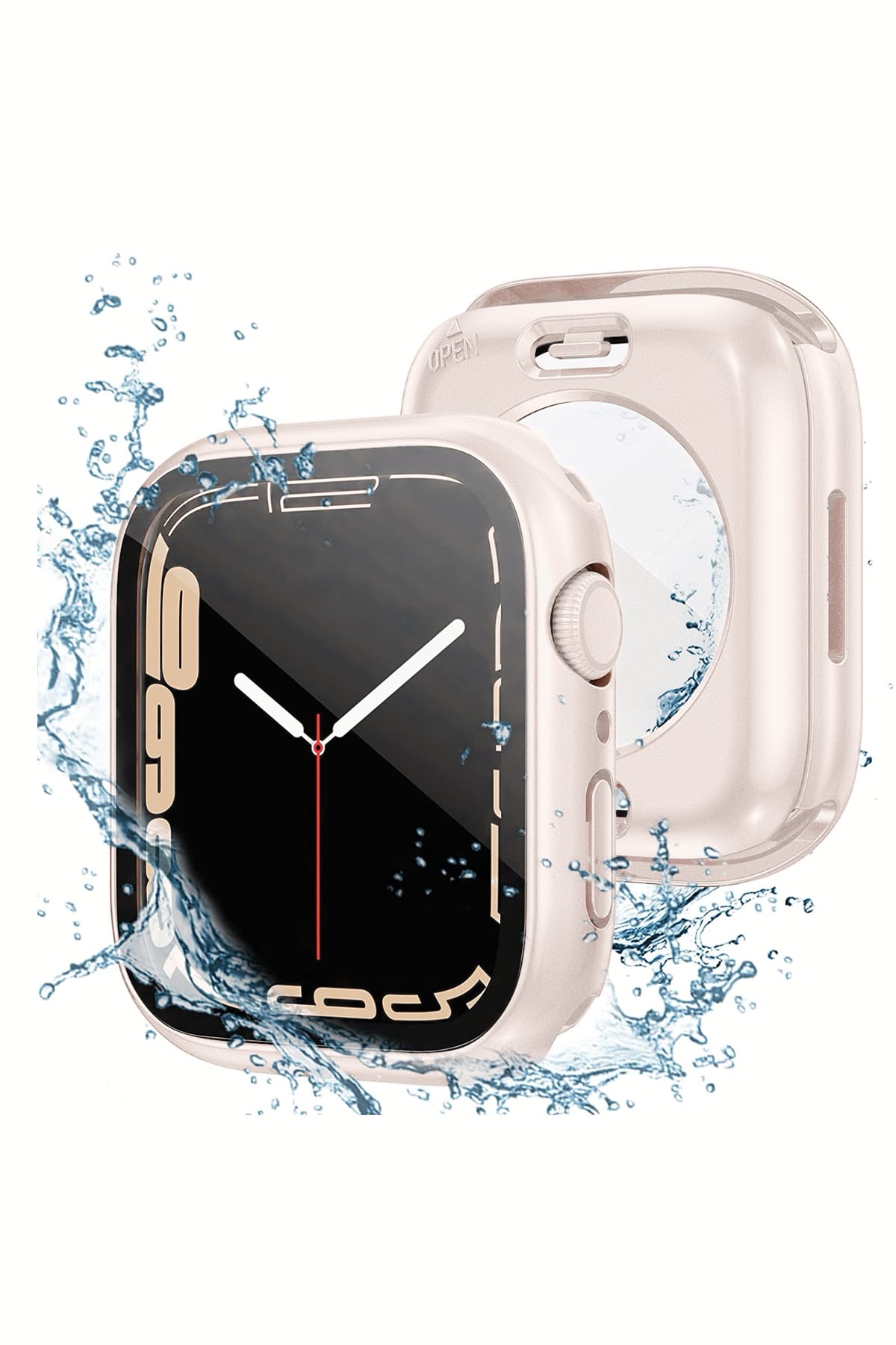 Apple Watch Uyumlu Ekran Koruyucu Kasa Suya Dayanıklı Tearose bikordon
