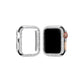 Apple Watch Uyumlu Ekran Koruyucu Taşlı Parlak Kasa Gümüş Gri  bikordon
