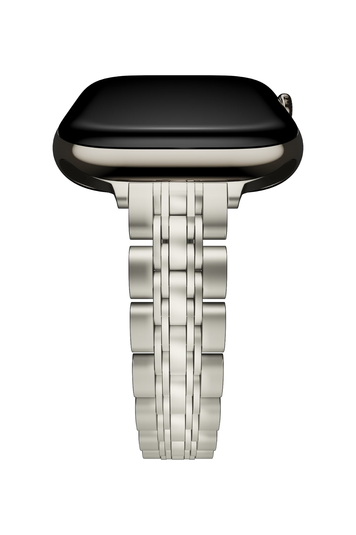 Apple Watch Uyumlu Elegance Çelik Kordon Mat Starlight bikordon