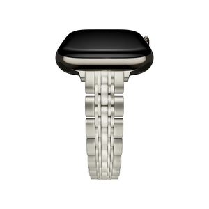 Apple Watch Uyumlu Elegance Çelik Kordon Mat Starlight bikordon