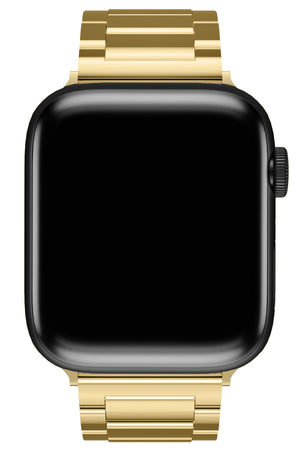 Apple Watch Uyumlu Gloss Loop Çelik Kordon Gold