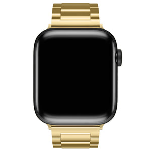 Apple Watch Uyumlu Gloss Loop Çelik Kordon Gold  bikordon