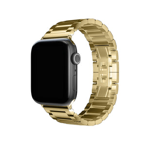 Apple Watch Uyumlu Gloss Loop Çelik Kordon Gold  bikordon
