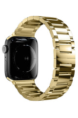 Apple Watch Uyumlu Gloss Loop Çelik Kordon Gold