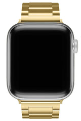 Apple Watch Uyumlu Gloss Loop Çelik Kordon Gold