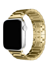 Apple Watch Uyumlu Gloss Loop Çelik Kordon Gold