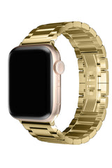 Apple Watch Uyumlu Gloss Loop Çelik Kordon Gold