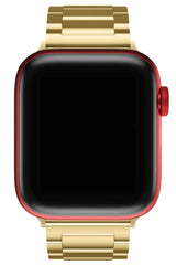 Apple Watch Uyumlu Gloss Loop Çelik Kordon Gold
