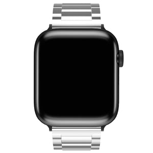 Apple Watch Uyumlu Gloss Loop Çelik Kordon Gümüş Gri  bikordon