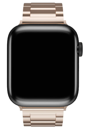 Apple Watch Uyumlu Gloss Loop Çelik Kordon Rose Gold  bikordon