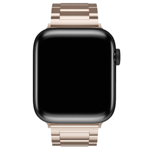 Apple Watch Uyumlu Gloss Loop Çelik Kordon Rose Gold  bikordon
