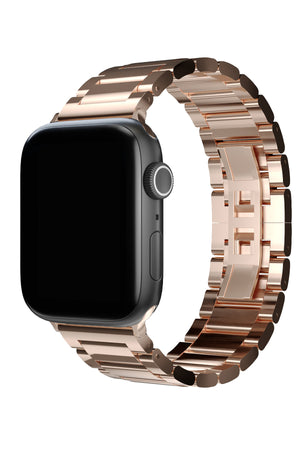 Apple Watch Uyumlu Gloss Loop Çelik Kordon Rose Gold  bikordon