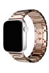 Apple Watch Uyumlu Gloss Loop Çelik Kordon Rose Gold