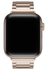 Apple Watch Uyumlu Gloss Loop Çelik Kordon Rose Gold