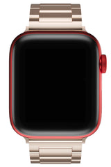 Apple Watch Uyumlu Gloss Loop Çelik Kordon Rose Gold
