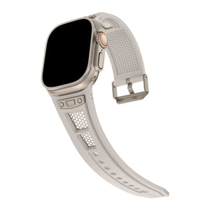 Apple Watch Uyumlu Hexagon Loop Silikon Kordon Starlight  bikordon