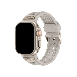 Apple Watch Uyumlu Hexagon Loop Silikon Kordon Starlight  bikordon
