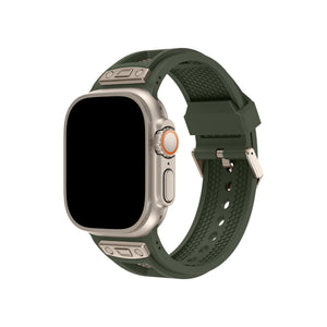 Apple Watch Uyumlu Hexagon Loop Silikon Kordon Yeşil  bikordon