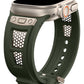 Apple Watch Uyumlu Hexagon Loop Silikon Kordon Yeşil  bikordon
