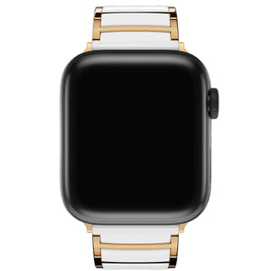Apple Watch Uyumlu Çelik Seramik Luna Loop Kordon Sitrin  bikordon
