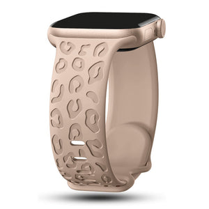 Apple Watch Uyumlu Leoline Silikon Spor Kordon Blush Sand bikordon