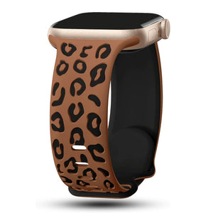 Apple Watch Uyumlu Leoline Silikon Spor Kordon Ebony Cocoa bikordon